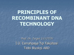 PRINCIPLES OF RECOMBINANT DNA TECHNOLOGY