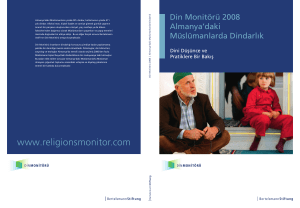 Din Monitörü 2008 Almanya`daki Müslümanlarda Dindarlık