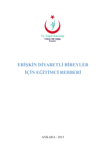 Erişkin Diyabetli Bireyler İçin Eğitimci Rehberi