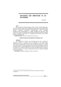 PDF ( 245 ) - Kahramanmaraş Sütçü İmam Üniversitesi İktisadi ve