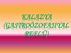 Kalazya (Gastroözofajiyal Reflü)