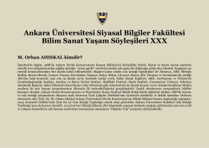 Ankara Üniversitesi Siyasal Bilgiler Fakültesi Bilim Sanat Yaşam