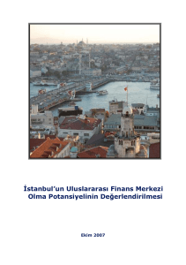 11.12.2007 Kamuoyu Duyurusu: “İstanbul`un Uluslararası Finans