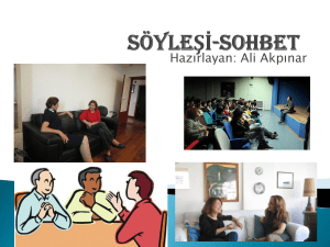 sohbet - Hisar School Blogs