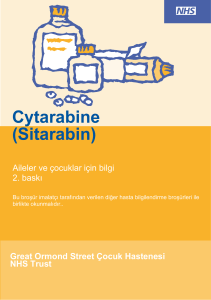 Cytarabine (Sitarabin) - Great Ormond Street Hospital