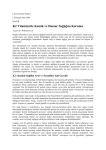 K2 Vitamini ile Kemik ve Damar Sağlığını Koruma