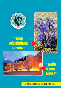 “türk kültüründe nevruz” “tarih içinde bursa” - Türk Ocakları