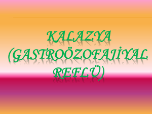 Kalazya (Gastroözofajiyal Reflü)