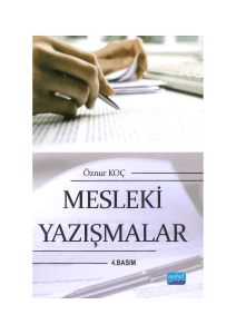 mesleki yazışmalar - Hacettepe Üniversitesi