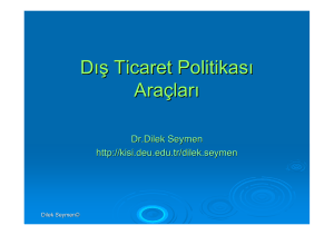 Dış Ticaret Politikası Araçları