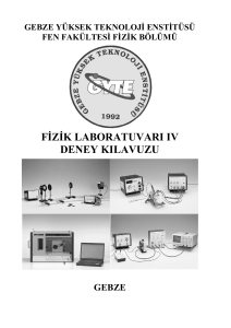 fġzġk laboratuvarı ıv deney kılavuzu