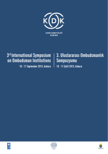 3rd International Symposium on Ombudsman Institutions 3