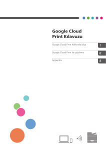 Google Cloud Print ile yazdırma