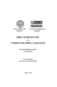 SIRET SEMPOZYUMU TURKIYE`DE SIRET YAZlCILlGI