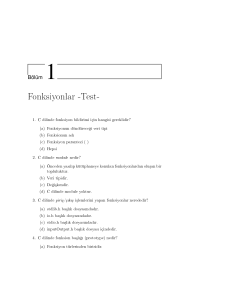 Fonksiyonlar -Test-