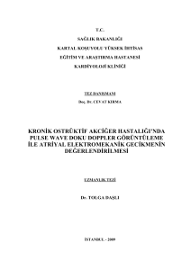 kronik ostrüktif akciğer hastalığı`nda pulse wave doku doppler