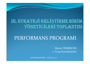 performans programı - Bütçe ve Mali Kontrol Genel Müdürlüğü