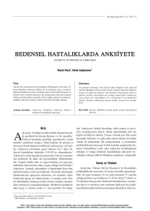 PDF - Bedensel Hastalıklarda Anksiyete