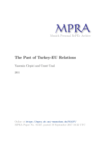 The Past of Turkey-EU Relations