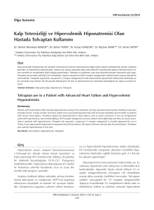 Kalp Yetersizliği ve Hipervolemik Hiponatremisi Olan_Kardiyoloji