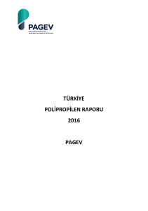TÜRKİYE POLİPROPİLEN RAPORU 2016 PAGEV