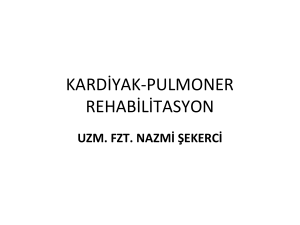 Pulmoner rehabilitasyon - E