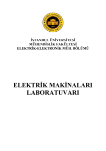 elektrik makinaları laboratuvarı - İ.Ü. Elektrik Elektronik Mühendisliği