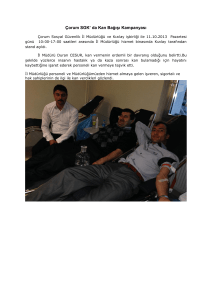 Çorum SGK` da Kan Bağışı Kampanyası