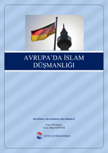 avrupa`da islam düşmanlığı - Sakarya Üniversitesi | Diaspora