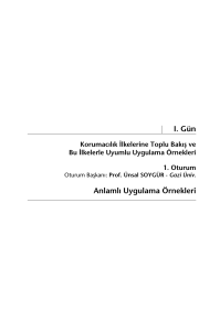 I. Gün Anlamlı Uygulama Örnekleri