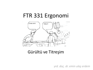 FTR 331 Ergonomi