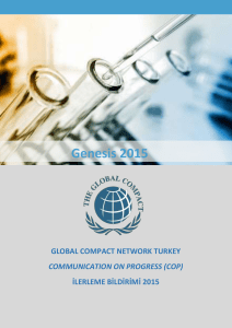 Genesis 2015 - UN Global Compact
