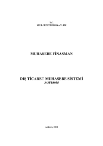 muhasebe finasman dış ticaret muhasebe sistemi