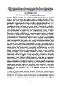 ABD Geleneksel Olmayan Doğalgaz Türü Kaya Gazı Rezervleri