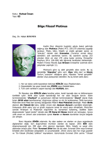 Bilge Filozof Plotinus
