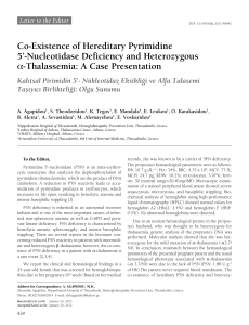 Co-Existence of Hereditary Pyrimidine 5`