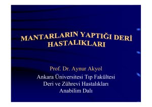 Prof. Dr. Aynur Akyol Ankara Üniversitesi Tıp Fakültesi Deri ve