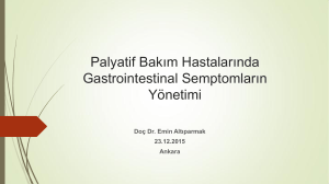 Palyatif Bakımda Gastrointestinal Semptomlar