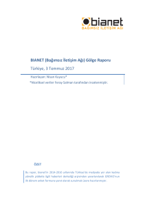 BIANET (Bağımsız İletişim Ağı) Gölge Raporu