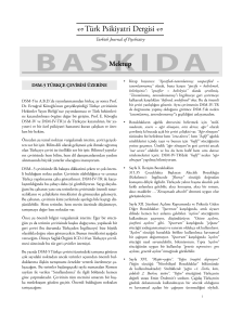 baskıda - Turkish Journal of Psychiatry