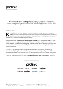 Prolink Dış Ticaret ara bağlantı ürünleriyle pazarda yerini alıyor