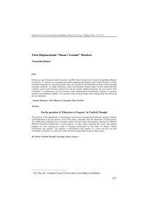 Full Text - PDF - İstanbul Ticaret Üniversitesi