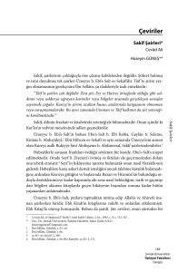 Çeviriler - Şırnak Üniversitesi