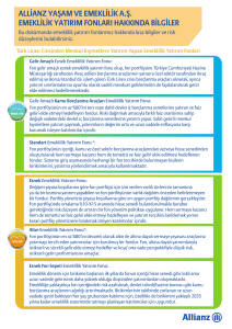 FON İNSERT FOY Ekim.indd - Allianz Yaşam ve Emeklilik