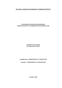 istanbul teknik üniversitesi enerji enstitüsü elektrik dağıtım