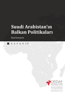 Suudi Arabistan`ın Balkan Politikaları