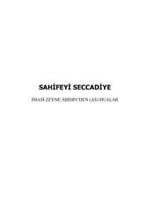 sahifeyi seccadiye