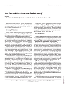 Kardiyovasküler Sistem ve Endokrinoloji