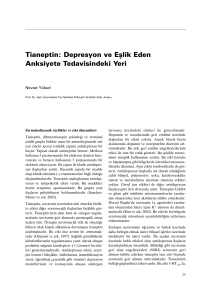 Tianeptin: Depresyon ve Eşlik Eden Anksiyete