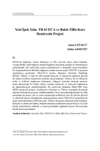 Yeni İpek Yolu: TRACECA ve Bakü-Tiflis